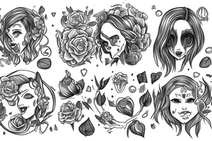 Human that is hyngry formgrowth tattoo idea