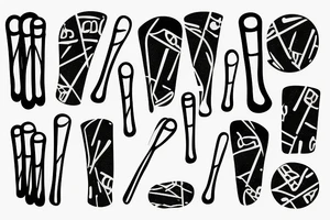 Little drum sticks for woman tattoo idea
