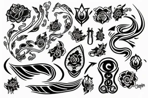 Something that represents walking your on path. tattoo idea