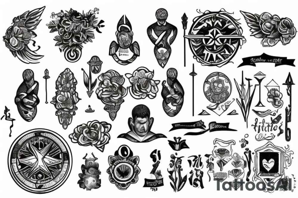 Stoic virtues tattoo idea