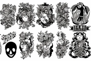 The virtues of wisdom, courage, temperance, and justice tattoo idea