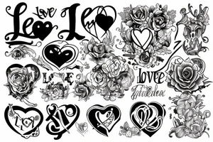 Fuck love tattoo idea