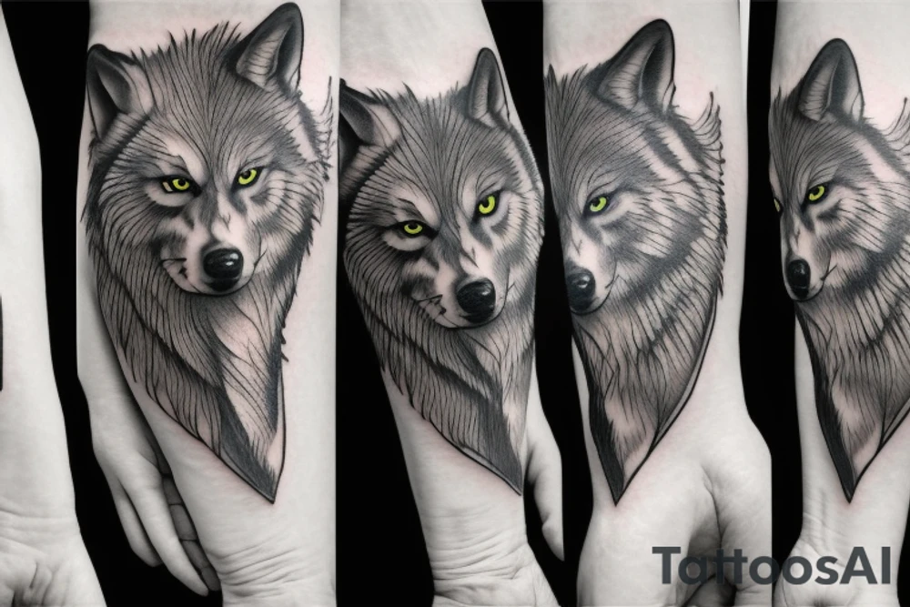 Wolf tattoo tattoo idea