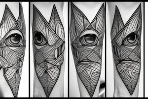 Attacus atlas, geometric, eye, tattoo idea