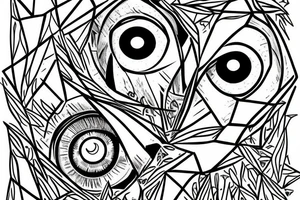 Attacus atlas, geometric, eye, tattoo idea