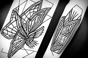 Attacus atlas, geometric, eye, tattoo idea