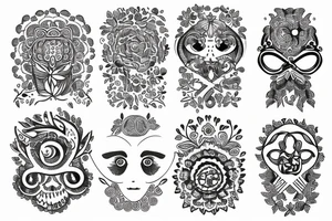przemijający czas tattoo idea