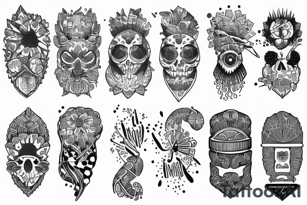 przemijający czas tattoo idea