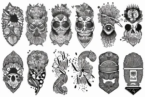 przemijający czas tattoo idea