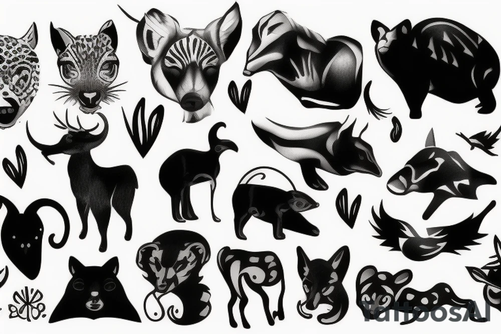 animals tattoo idea