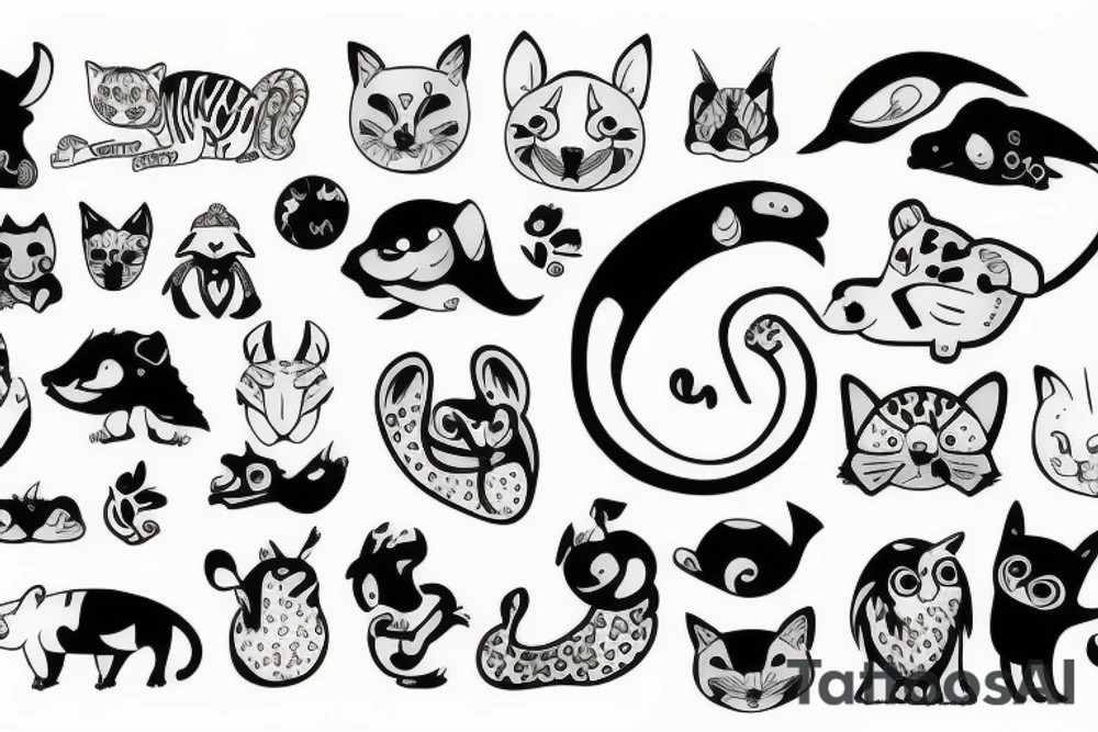 animals tattoo idea