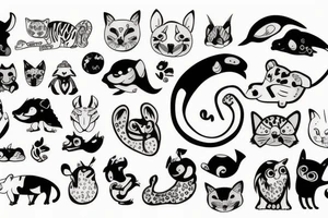 animals tattoo idea