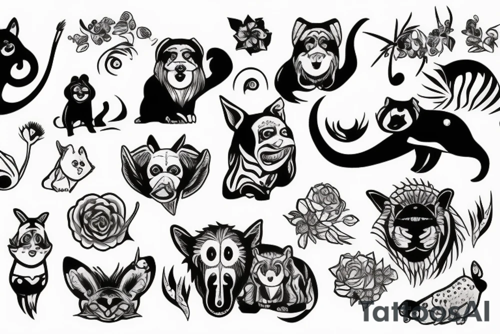 animals tattoo idea
