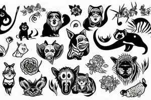 animals tattoo idea