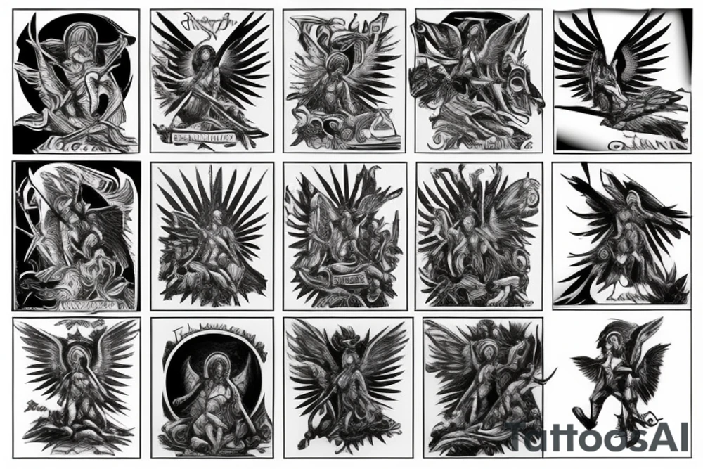 Archangel Michael tattoo idea