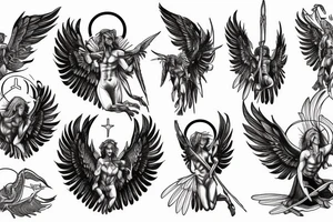Archangel Michael tattoo idea