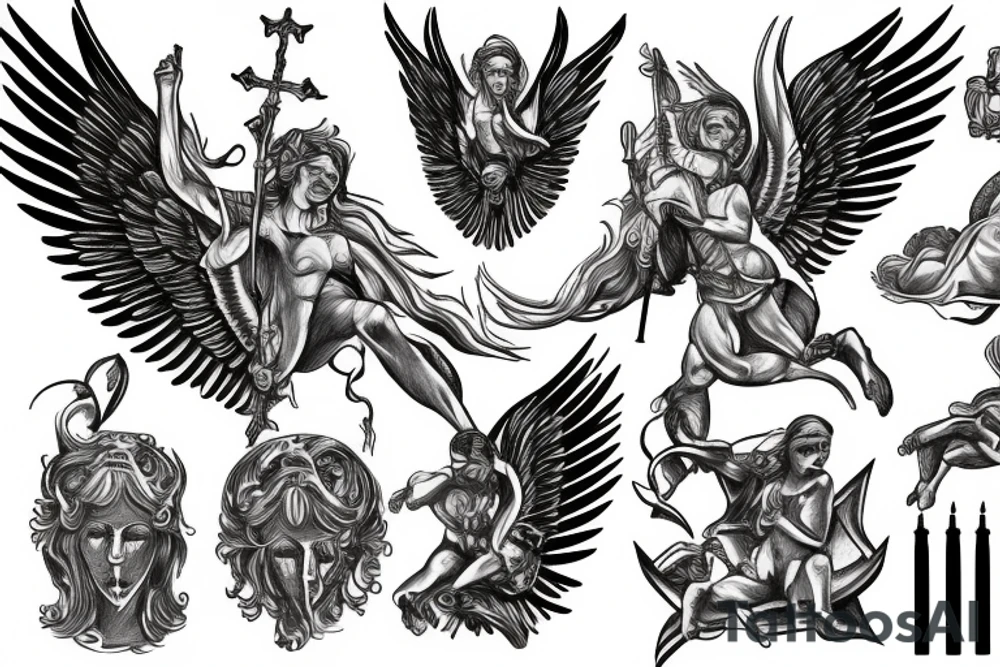 Archangel Michael tattoo idea