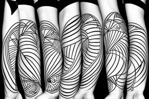 Ocean with moon tattoo idea