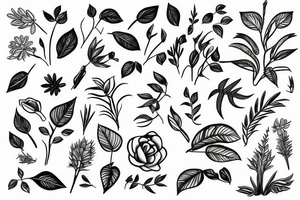 Plant growing around arm tattoo idea