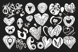 Spider and a heart tattoo idea