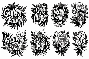 Galations 5:16 Bible verse tattoo idea