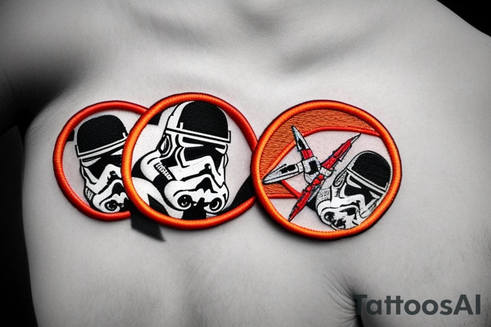 Star Wars embroidery patch tattoo idea