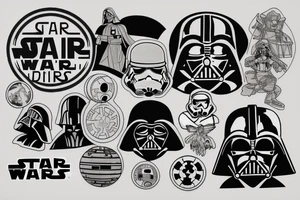 Star Wars embroidery patch tattoo idea