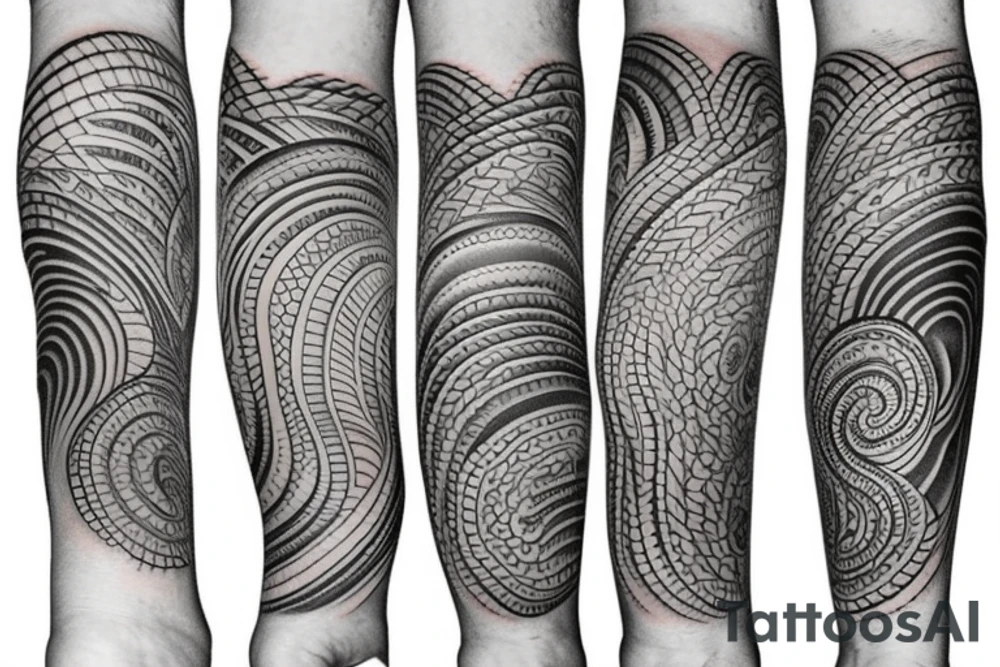 Ocean vibe sleeve tattoo tattoo idea