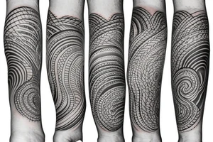 Ocean vibe sleeve tattoo tattoo idea