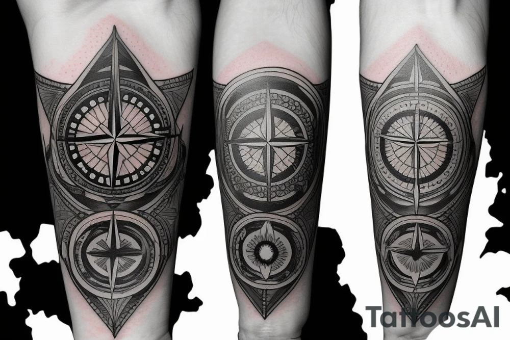 Compass is showing me a way to home tattoo idea