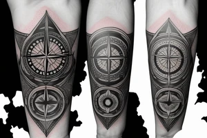 Compass is showing me a way to home tattoo idea
