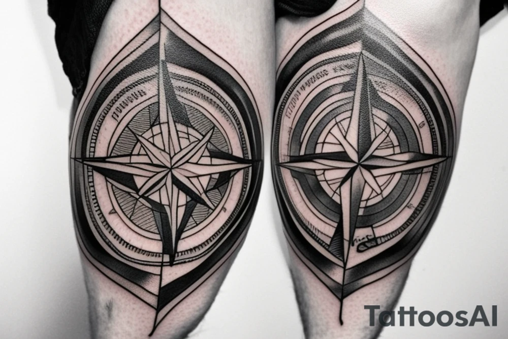 Compass is showing me a way to home tattoo idea