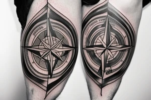 Compass is showing me a way to home tattoo idea