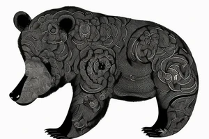 Bear and a tree tattoo idea