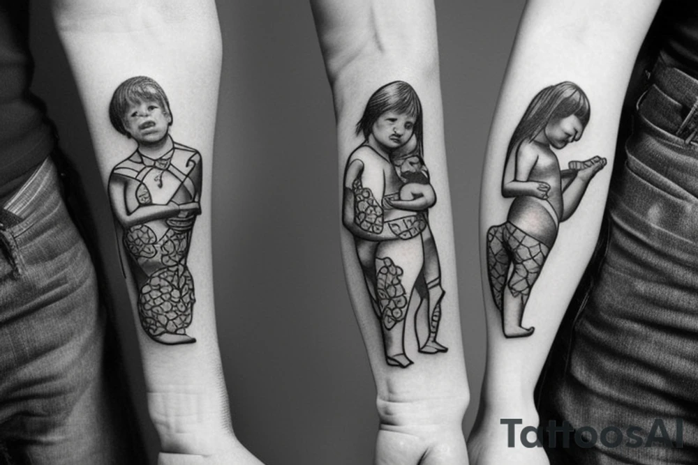 Familiy bondage tattoo idea