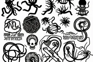 flying spaghetti monster church tattoo idea