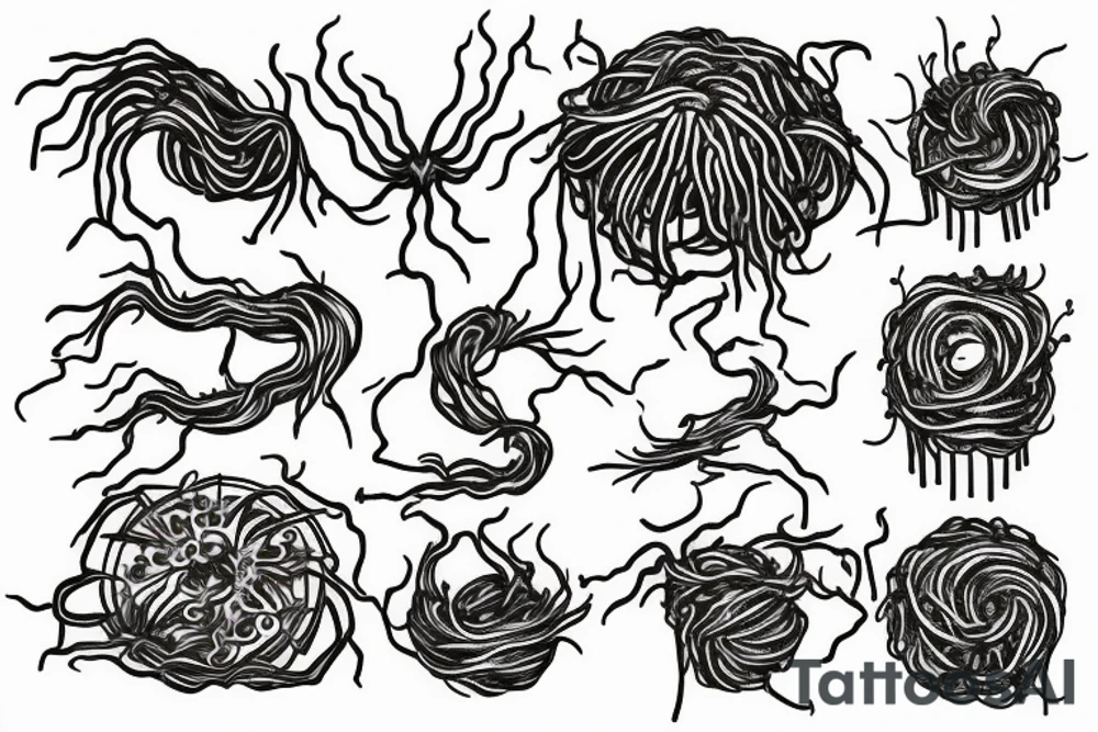 flying spaghetti monster church tattoo idea