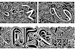 scriipt containing "Nisa" and "Nasir" tattoo idea