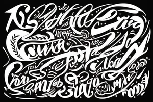 script containing "Nisa" and "Nasir" tattoo idea