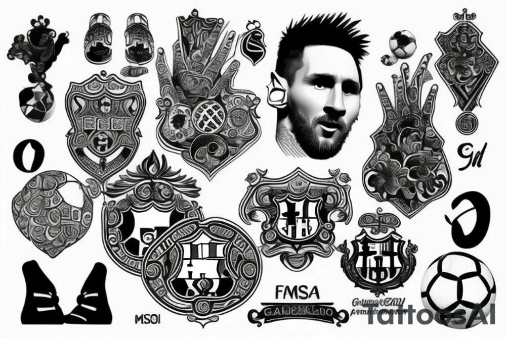 Fc Barcelona, Messi, Argentina tattoo idea