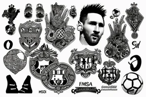 Fc Barcelona, Messi, Argentina tattoo idea