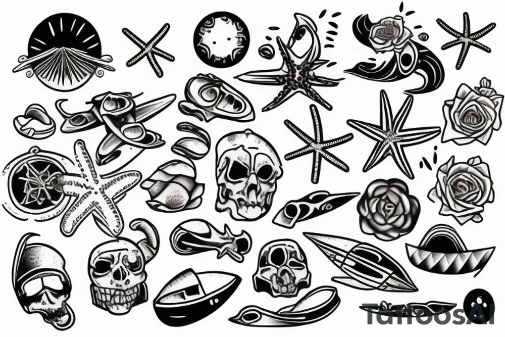 beach tattoo idea