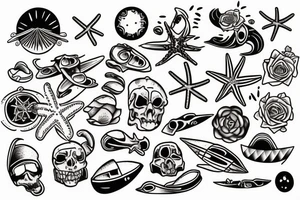 beach tattoo idea