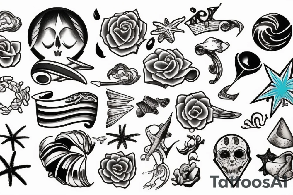 beach tattoo idea