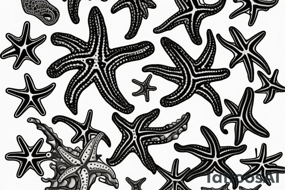 Sea Themed starfish tattoos Starfish tattoo for my sister starfish tattoos Calypso starfish tattoos Star tattoo idea