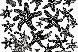 Sea Themed starfish tattoos Starfish tattoo for my sister starfish tattoos Calypso starfish tattoos Star tattoo idea