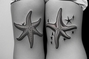 Sea Themed starfish tattoos Starfish tattoo for my sister starfish tattoos Calypso starfish tattoos Star tattoo idea