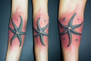 Sea Themed starfish tattoos Starfish tattoo for my sister starfish tattoos Calypso starfish tattoos Star tattoo idea