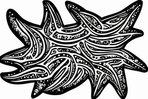 Starfish tattoo for my sister starfish corals tattoos Calypso starfish tattoos Star tattoo idea
