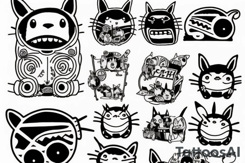 The catbus from My neighbor totoro tattoo idea